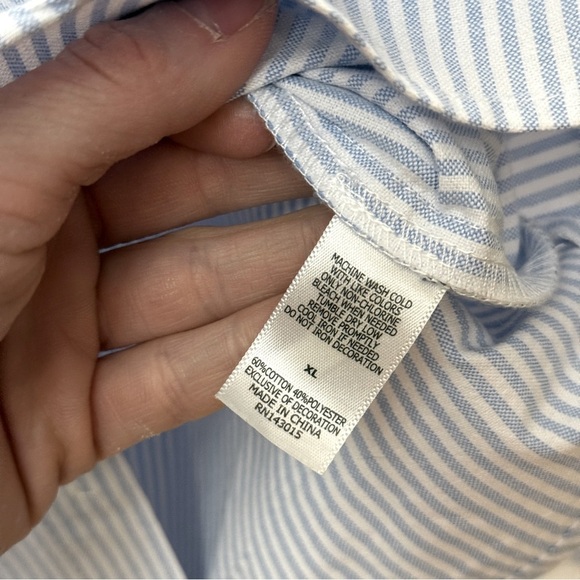 Whataburger Striped Button Down Manager Uniform Shirt XL - Picture 9 of 10